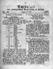 Amtsblatt der Königlichen Regierung zu Posen. 1877.05.02 Nro.18