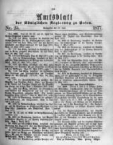 sblatt der Königlichen Regierung zu Posen. 1877.06.20 Nro.25