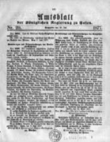 Amtsblatt der Königlichen Regierung zu Posen. 1877.07.18 Nro.29