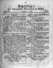Amtsblatt der Königlichen Regierung zu Posen. 1877.08.15 Nro.33