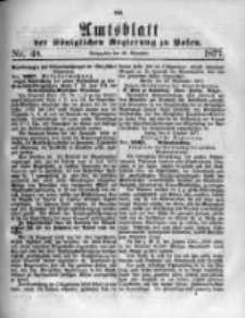 Amtsblatt der Königlichen Regierung zu Posen. 1877.11.28 Nro.48
