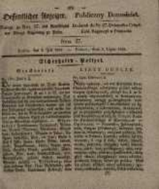 Oeffentlicher Anzeiger. 1833.07.02 Nr 27