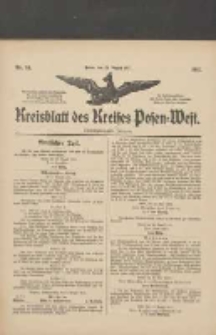 Kreisblatt des Kreises Posen-West 1911.08.24 Jg.23 Nr34