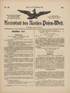 Kreisblatt des Kreises Posen-West 1911.11.30 Jg.23 Nr48