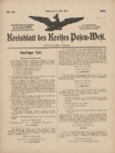 Kreisblatt des Kreises Posen-West 1910.05.05 Jg.22 Nr20