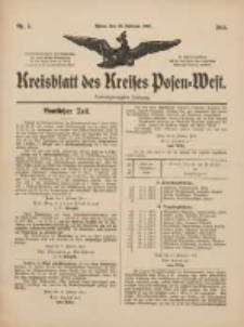 Kreisblatt des Kreises Posen-West 1911.02.16 Jg.23 Nr7