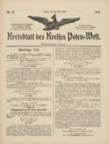 Kreisblatt des Kreises Posen-West 1909.05.20 Jg.21 Nr20