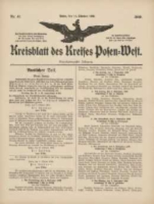 Kreisblatt des Kreises Posen-West 1909.10.14 Jg.21 Nr41