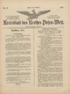 Kreisblatt des Kreises Posen-West 1914.10.01 Jg.26 Nr59