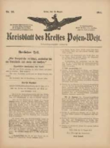 Kreisblatt des Kreises Posen-West 1915.08.13 Jg.27 Nr38