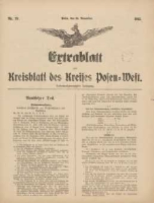 Extrablatt zum Kreisblatt des Kreises Posen-West 1915.11.30 Jg.27 Nr59