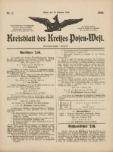 Kreisblatt des Kreises Posen-West 1909.02.18 Jg.21 Nr7