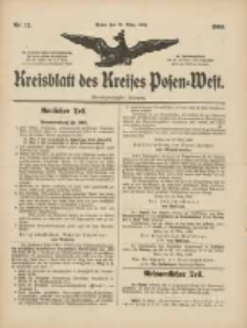 Kreisblatt des Kreises Posen-West 1909.03.25 Jg.21 Nr12