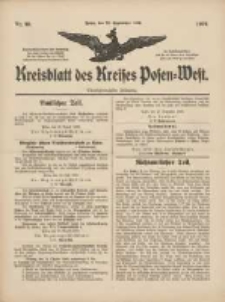Kreisblatt des Kreises Posen-West 1909.09.23 Jg.21 Nr38