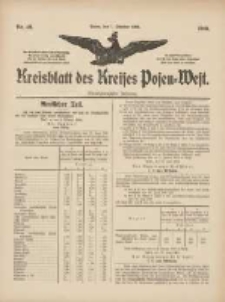 Kreisblatt des Kreises Posen-West 1909.10.07 Jg.21 Nr40