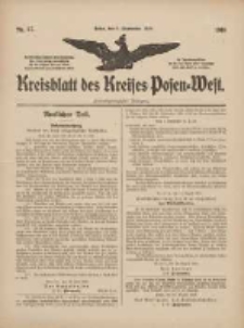 Kreisblatt des Kreises Posen-West 1910.09.01 Jg.22 Nr37