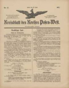 Kreisblatt des Kreises Posen-West 1912.06.27 Jg.24 Nr27