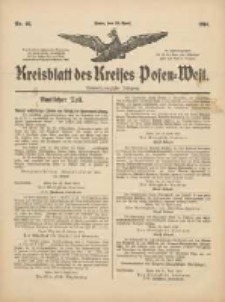 Kreisblatt des Kreises Posen-West 1914.04.30 Jg.26 Nr18