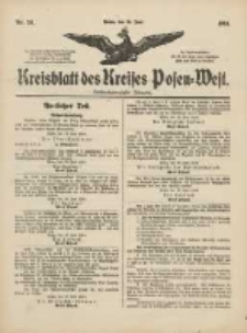 Kreisblatt des Kreises Posen-West 1914.06.25 Jg.26 Nr26