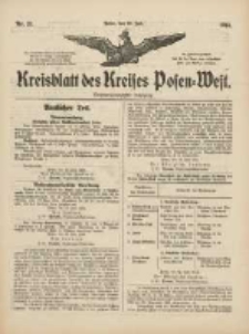 Kreisblatt des Kreises Posen-West 1914.07.30 Jg.26 Nr31