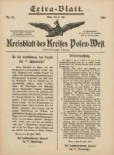 Kreisblatt des Kreises Posen-West 1914.07.31 Jg.26 Nr32 Extra-Blatt