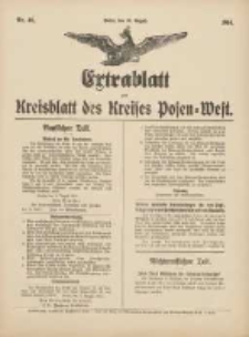 Kreisblatt des Kreises Posen-West 1914.08.10 Jg.26 Nr40 Extra-Blatt