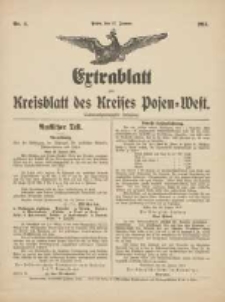 Extrablatt zum Kreisblatt des Kreises Posen-West 1915.01.27 Jg.27 Nr4
