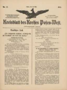 Kreisblatt des Kreises Posen-West 1915.05.20 Jg.27 Nr24