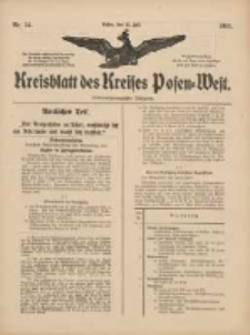 Kreisblatt des Kreises Posen-West 1915.07.22 Jg.27 Nr34