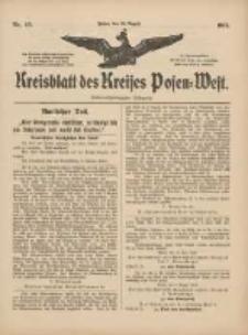 Kreisblatt des Kreises Posen-West 1915.08.26 Jg.27 Nr40