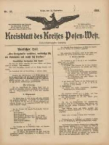 Kreisblatt des Kreises Posen-West 1915.09.23 Jg.27 Nr45