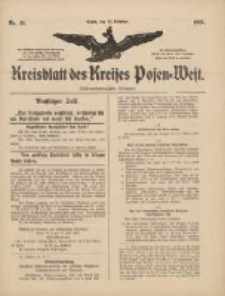 Kreisblatt des Kreises Posen-West 1915.10.15 Jg.27 Nr51