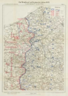 Die Operationen des Jahres 1915: die Ereignisse im Winter und Frühjahr: mit vierzig Karten und Skizzen Bd.7 Die Westfront bei Beginn des Jahres 1915 Abschnitt der deutschen 4 und 6 Armee Karte 3