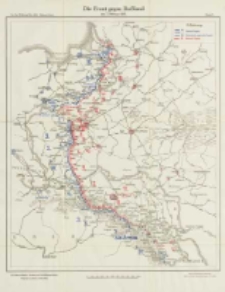 Die Operationen des Jahres 1915: die Ereignisse im Winter und Frühjahr: mit vierzig Karten und Skizzen Bd.7 Die Front gegen Russland am 7 Februar 1915 Karte 9
