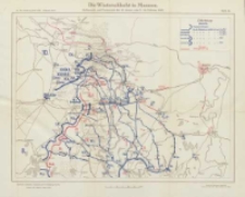 Die Operationen des Jahres 1915: die Ereignisse im Winter und Frühjahr: mit vierzig Karten und Skizzen Bd.7 Die Winterschlacht in Masuren. Aufmarch und Vormarsch der 10 Armee vom 7-14 Februar 1915 Karte 11