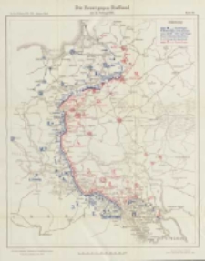 Die Operationen des Jahres 1915: die Ereignisse im Winter und Frühjahr: mit vierzig Karten und Skizzen Bd.7 Die Front gegen Russland am 26 Februar 1915 Karte 14