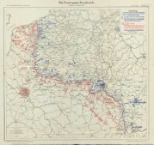 Die Operationen des Jahres 1915: die Ereignisse im Westen im Frühjahr und Sommer, im Osten vom Frühjahr bis zum Jahresschluss: mit neununddreissig Karten und Skizzen Bd.8 Die Front gegen Frankreich Stand am 8 Mai 1915 Karte 1