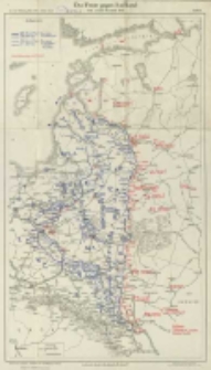 Die Operationen des Jahres 1915: die Ereignisse im Westen im Frühjahr und Sommer, im Osten vom Frühjahr bis zum Jahresschluss: mit neununddreissig Karten und Skizzen Bd.8 Die Front gegen Russland vom 13 Juli bis Ende 1915 Karte 7