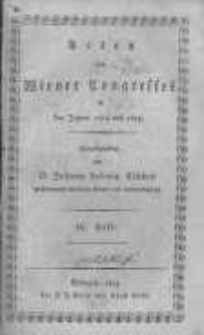 Acten des Wiener Congresses in den Jahren 1814 und 1815. H.16
