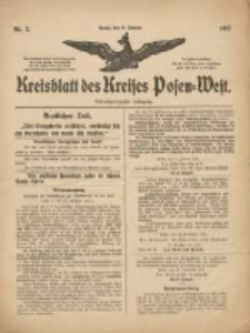 Kreisblatt des Kreises Posen-West 1916.01.08 Jg.28 Nr2