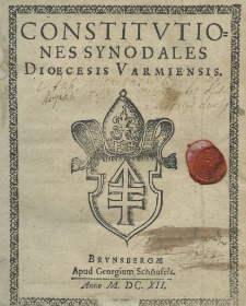 Constitutiones synodales dioecesis Varmiensis