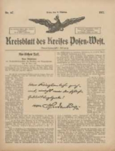 Kreisblatt des Kreises Posen-West 1917.10.03 Jg.29 Nr67