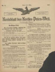 Kreisblatt des Kreises Posen-West 1917.03.08 Jg.29 Nr12