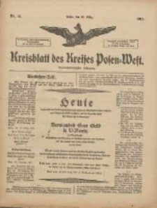 Kreisblatt des Kreises Posen-West 1917.03.15 Jg.29 Nr14