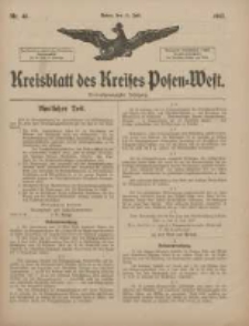 Kreisblatt des Kreises Posen-West 1917.07.11 Jg.29 Nr45