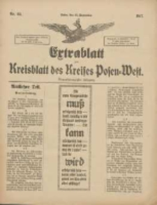 Extrablatt zum Kreisblatt des Kreises Posen-West 1917.09.22 Jg.29 Nr64