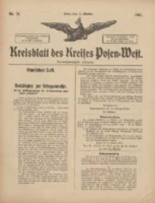 Kreisblatt des Kreises Posen-West 1917.10.17 Jg.29 Nr71