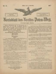 Kreisblatt des Kreises Posen-West 1917.11.21 Jg.29 Nr81