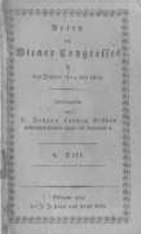 Acten des Wiener Congresses in den Jahren 1814 und 1815. H.9