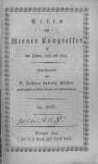 Acten des Wiener Congresses in den Jahren 1814 und 1815. H.14